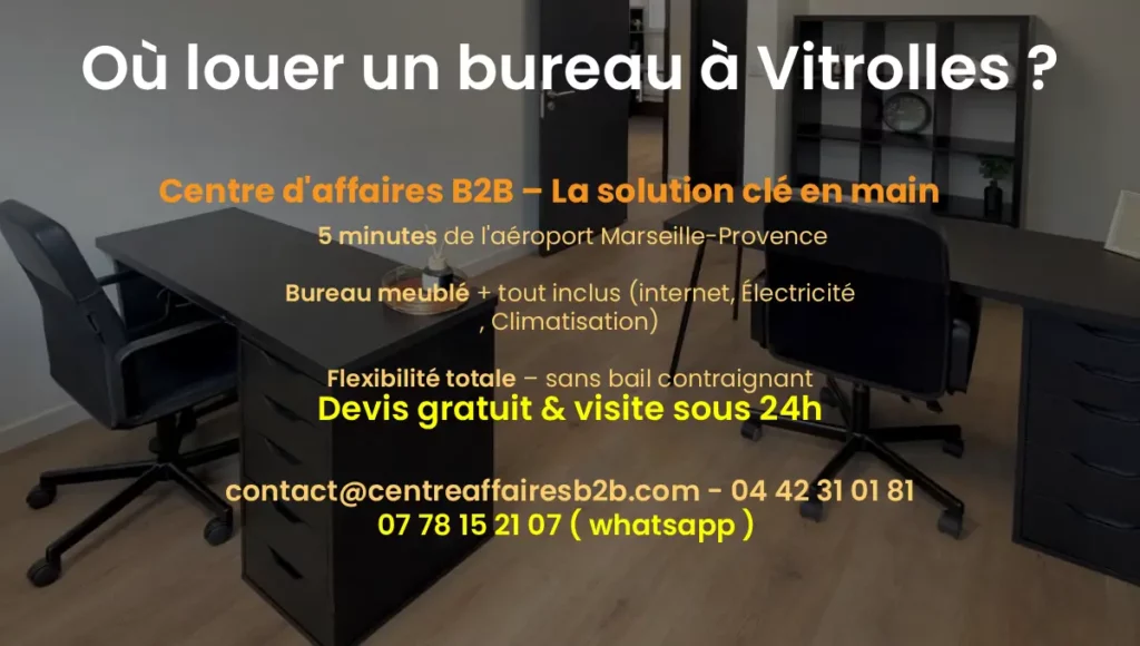 Où louer un bureau à Vitrolles ?